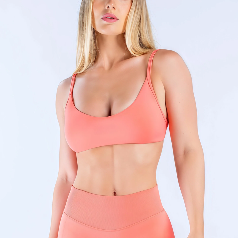 Minimizer Bra Women - HISTELLO インパクトスクープネックブラ レディース Uバック スポーツタンクトップ プッシュアップ