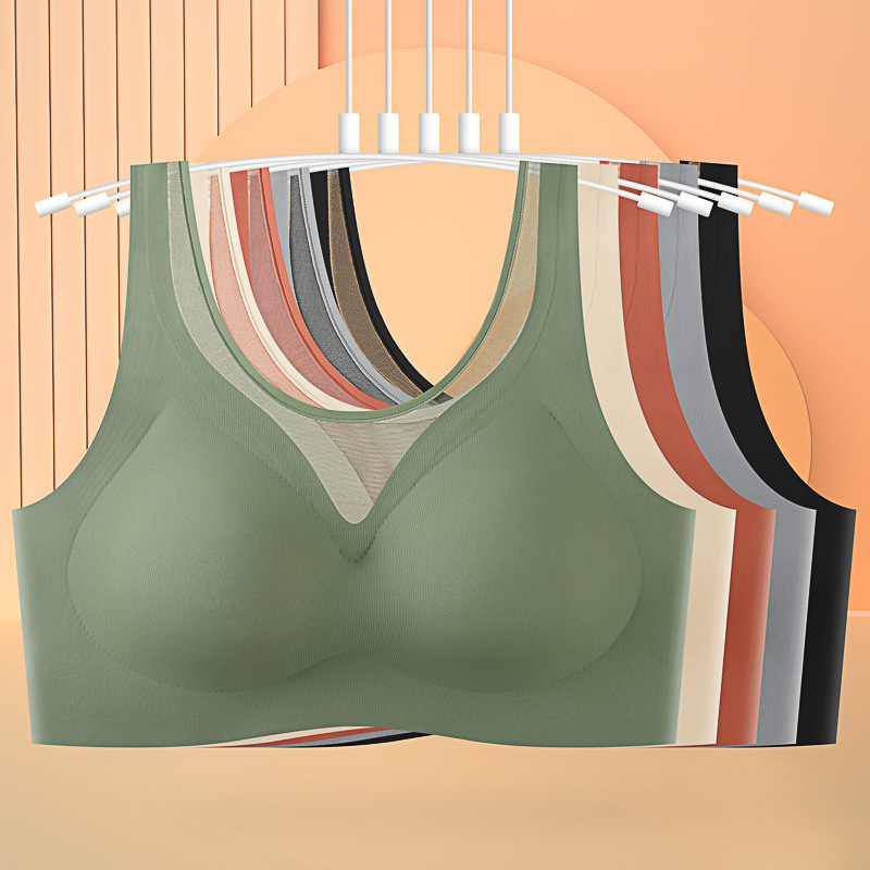 1 個の女性のブラジャー痕跡通気性ブラジャーなし鋼リング通気 - Mastectomy Bra Pocket のレビューと価格