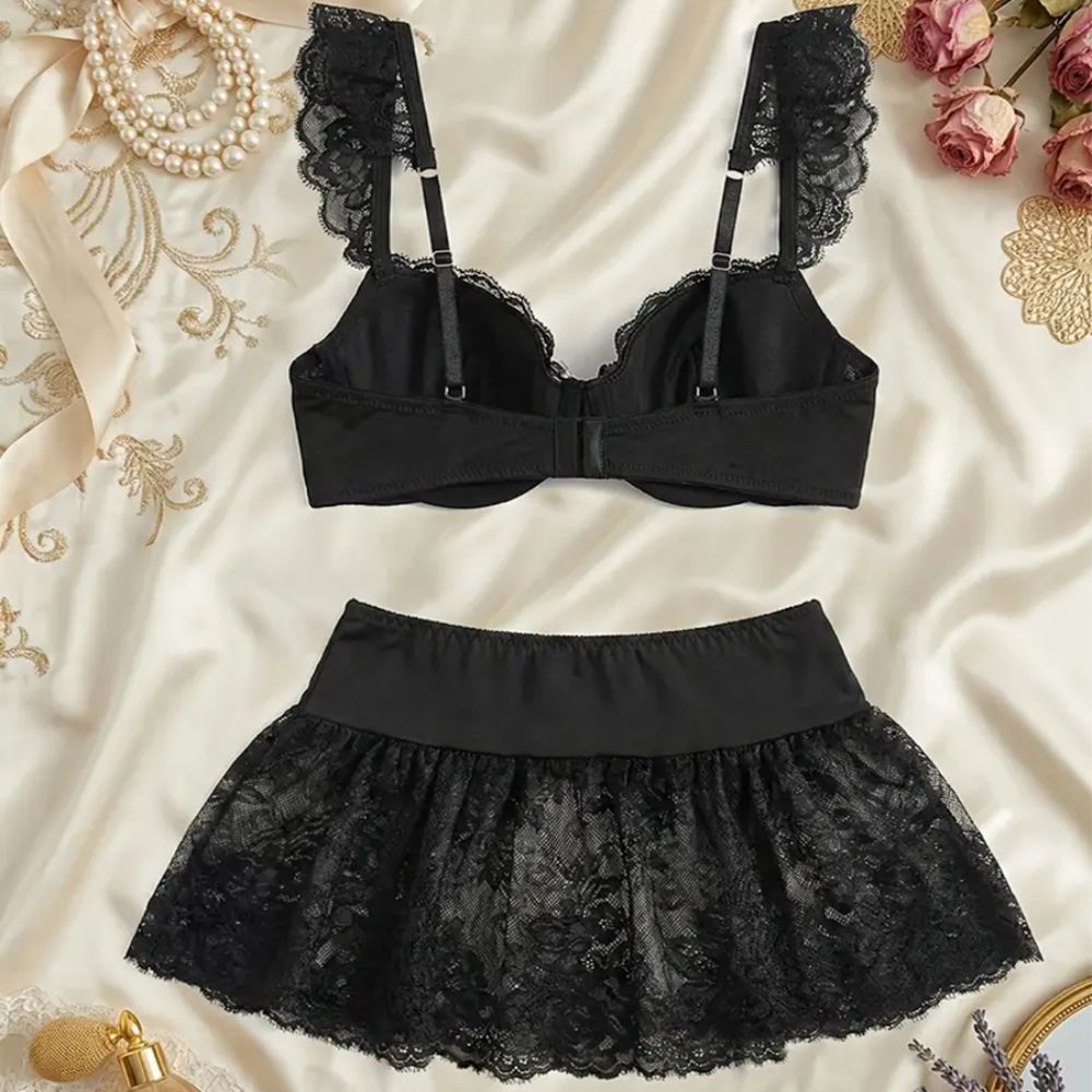 ファッションオープンデザインセクシーレースランジェリーミニス - Sheer Mesh Bra のレビューと価格