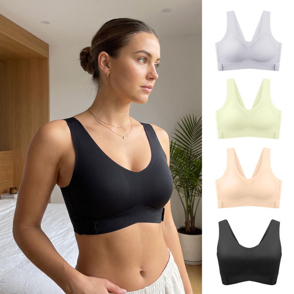 姿勢矯正機能付き、シームレスブラ、女性用、バストアップ、フル - Full Coverage Bra のレビューと価格