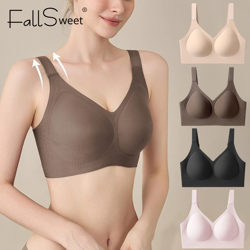 FallSweet 女性プッシュアップシームレスブラジャープ - Mastectomy Bra Pocket のレビューと価格