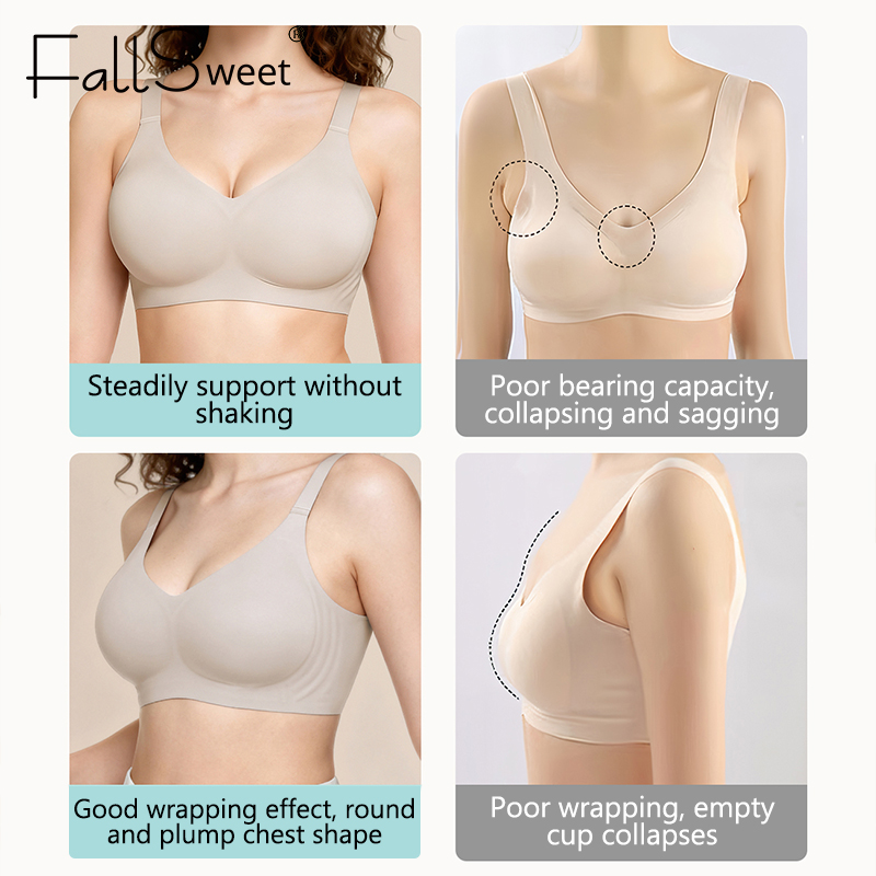 FallSweet 女性プッシュアップシームレスブラジャープ - Mastectomy Bra Pocket のレビューと価格