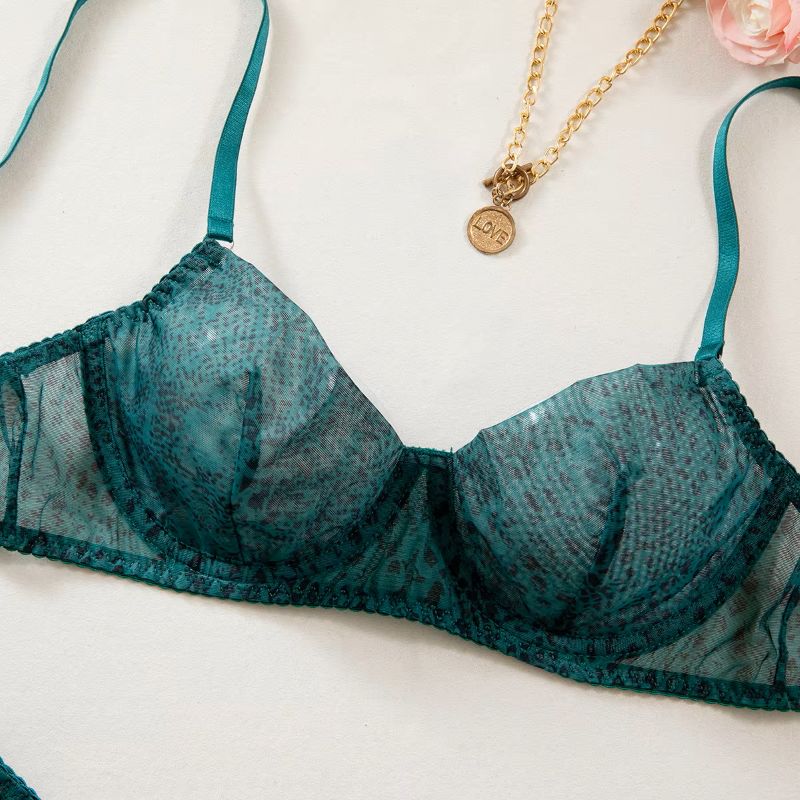 2 ピース/セット女性ランジェリーギャザリング超薄型メッシュ - Minimizer Bra Women のレビューと価格