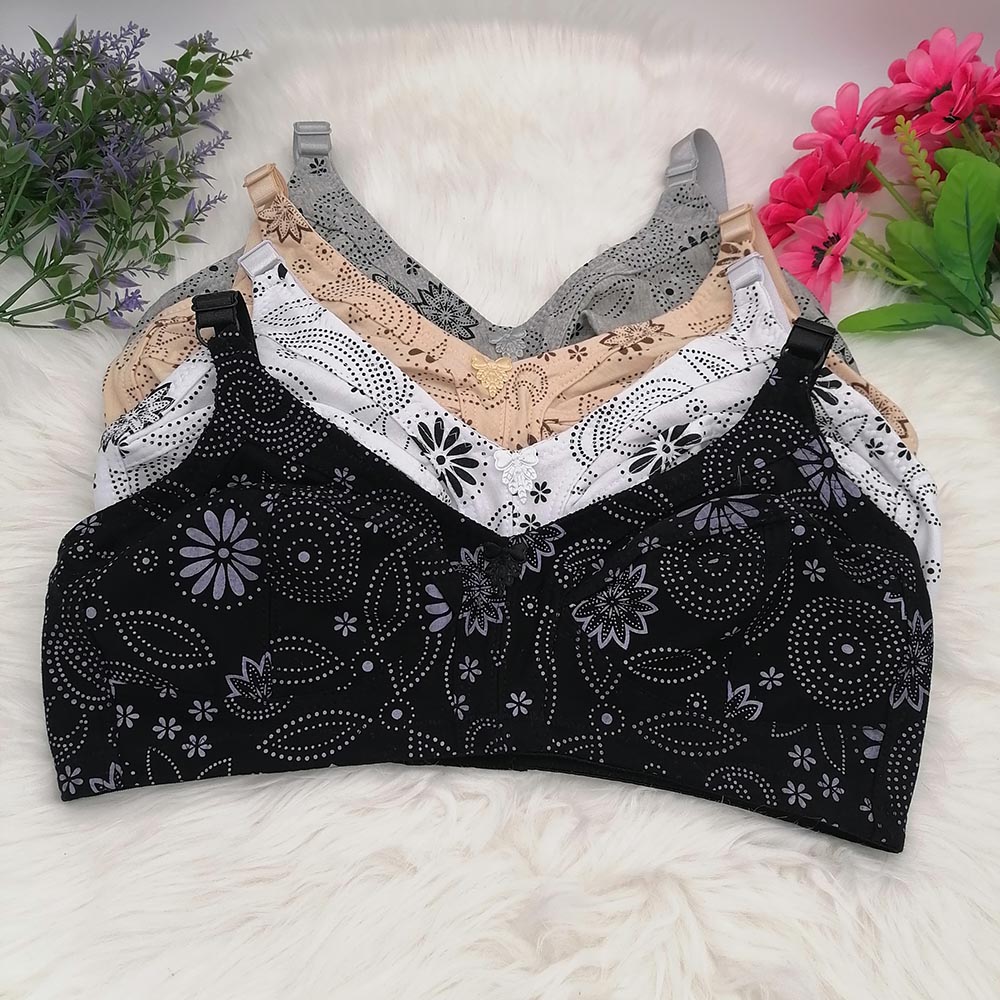女性用コットンブラ,大きなカップ,柔らかい下着,日常の快適さ - Full Coverage Bra のレビューと価格